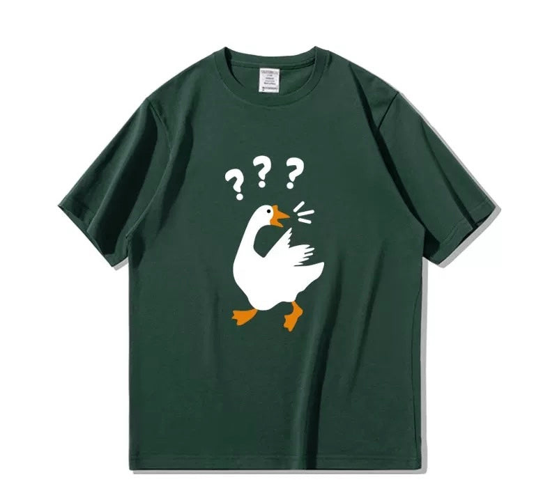 Relax Fit Unisex Duck Print T-shirt