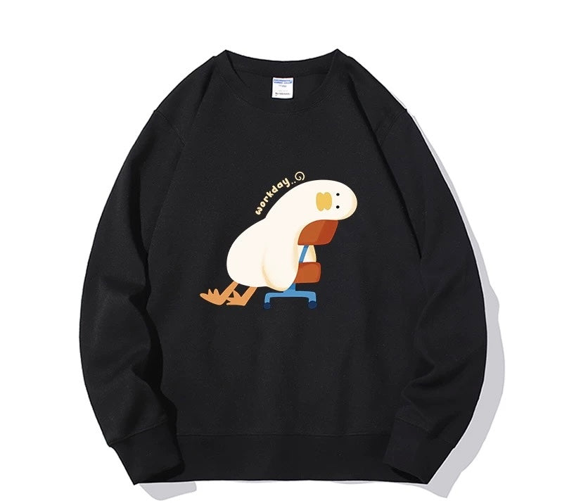 Duck Workday Funny Sweatshirt Unisex