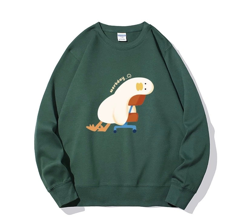 Duck Workday Funny Sweatshirt Unisex