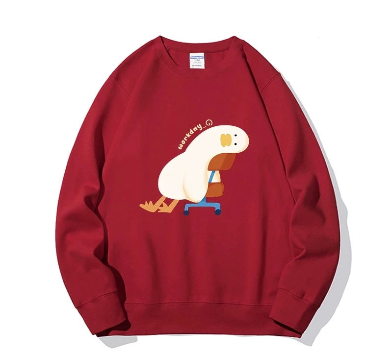 Duck Workday Funny Sweatshirt Unisex