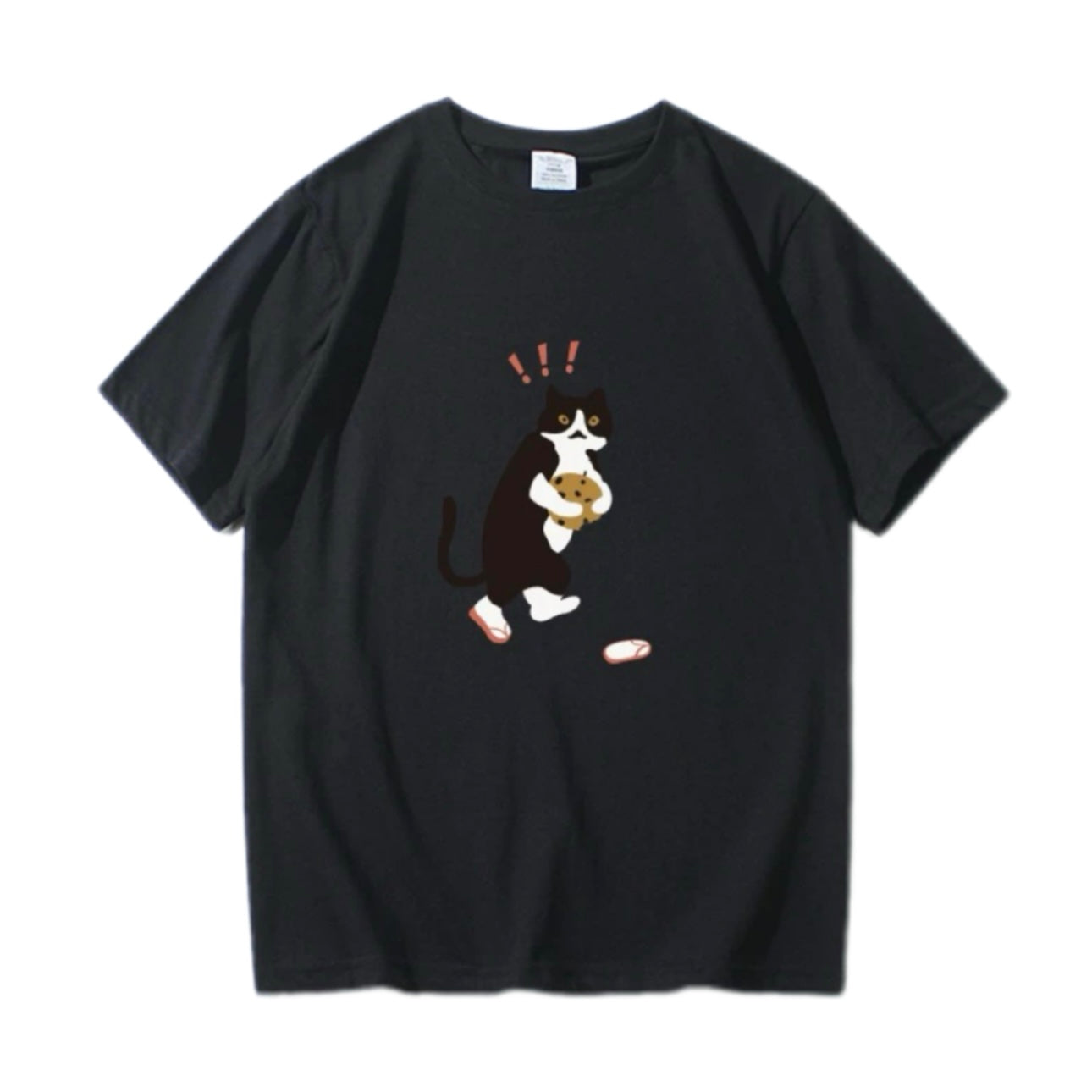 Black N White Kitten Crewneck T-shirt Unisex