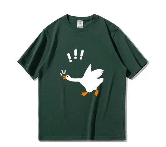 Relax Fit Unisex Duck Print T-shirt