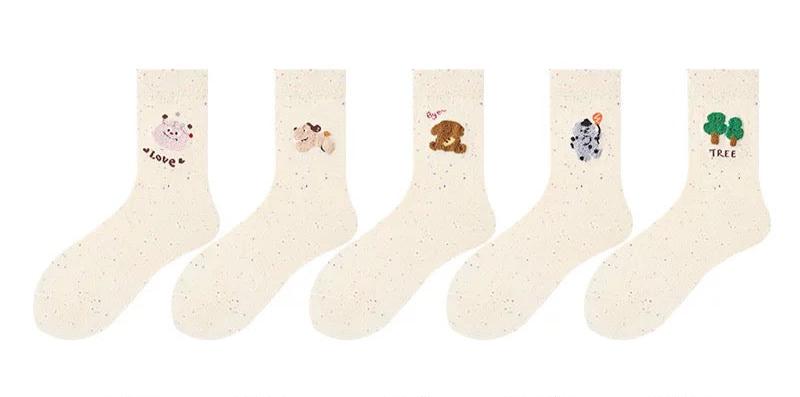 Mid-Calf Birkenstock Socks set of 5